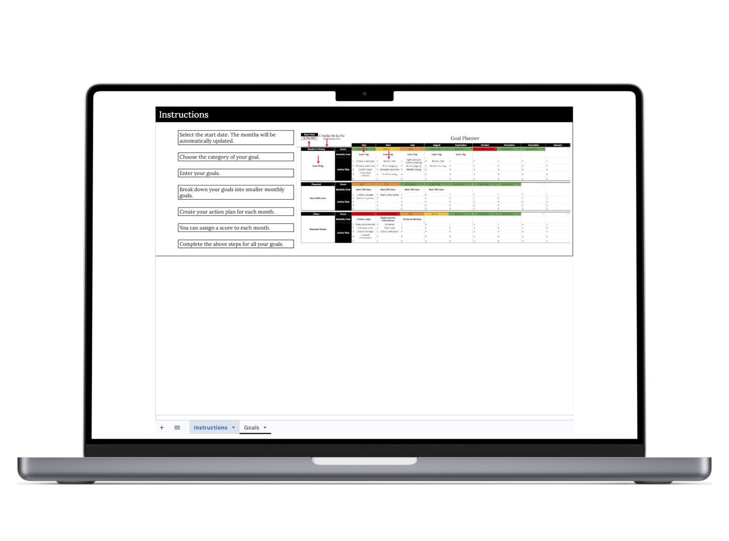 Annual Goal Planner