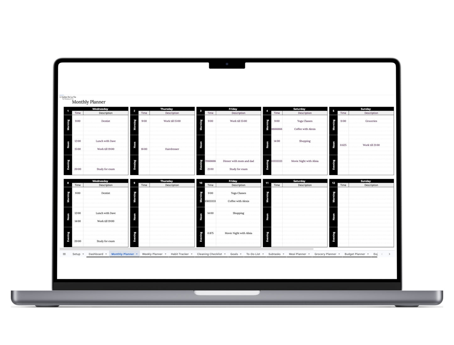 12 in 1 Life Planner