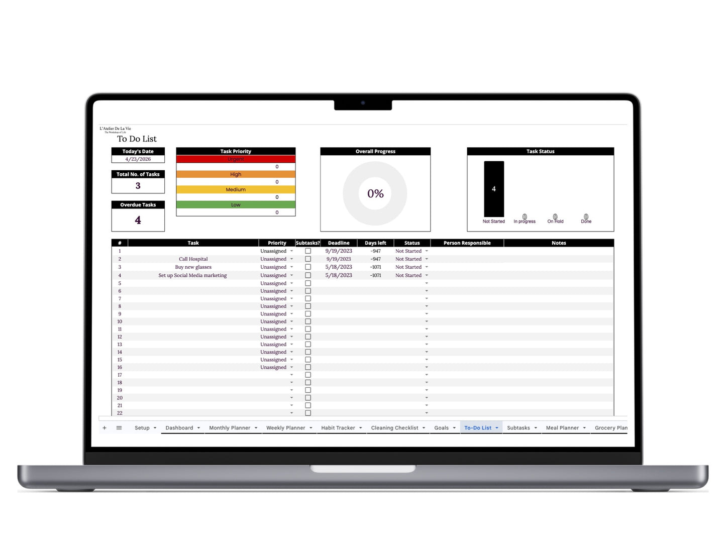 12 in 1 Life Planner