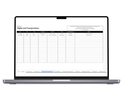 10 in 1 Travel Planner