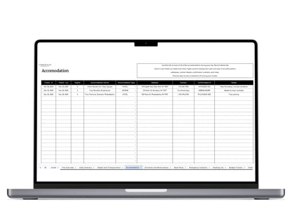 10 in 1 Travel Planner