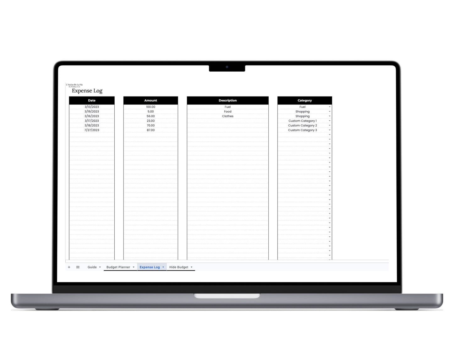 Monthly Budget Tracker