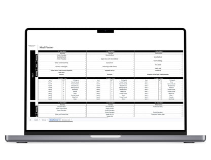 Monthly Meal Planner