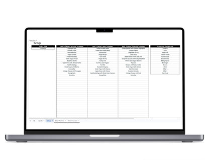 Monthly Meal Planner